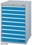 Wachter Schubladenschrank T500 9 Schubladen B/T/H 680x500x1019 mm