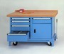 Mobile Werkbank Typ FWB, 5 Schubladen, 1 T�r 