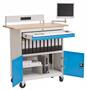 Mobile Office mit Fachboden B/T/H 1200x700x1196 mm