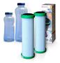 2 St�ck NFP Premium Carbonit Wasserfilter plus 2 Trinkflaschen
