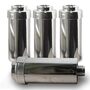 4x Duschfilter FitAqua chrom, Wasserfilter zum Wohle Ihrer Haut, BPA-frei