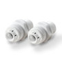 selbstdichtendes Adapterpaar f�r K�hlschrankfilter, Schnellverschl�sse