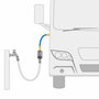Alb Mobil Nano Camping-Wasserfilter mit Geka-Anschluss (Aluminium Titan)
