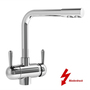 Drei-Wege-Wasserhahn Ganimed L Chrom (f�r Niederdruck)