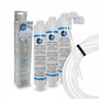 3 x Wpro Wasserfilter Patrone USC100, 481281718629 + GRATIS 2m Filterschlauch 