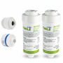 2x TWaLa Duschfilter Weiss Wasserfilter gegen Kalk/Chlor Shower filter AWF-SWR-P 