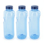 Trinkflasche 3 x 1 L Wasserflasche Tritan ohne Bisphenol-A (BPA frei)
