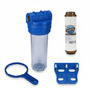 Wasser Filtergeh�use 10 3-teilig 3/4 IG Messing Vorfilter Pool + Eisenfilter
