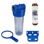 Wasser Filtergeh�use 10 3-teilig 1/2 IG Messing Vorfilter Garten + Eisenfilter