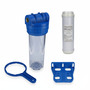Wasser Filtergeh�use 10 3-teilig 1/2 IG Messing Vorfilter Garten + Kalkfilter