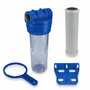 Wasser Filtergeh�use 10 3-teilig 1 IG Messing Vorfilter Brunnen + Aktivkohle