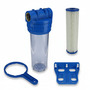 Wasser Filtergeh�use 10 3-teilig 1 IG Messing Vorfilter Brunnen + F�cherfilter