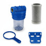 Wasser Filtergeh�use 5 3-teilig 3/4 IG Messing Vorfilter Pool + Aktivkohle 