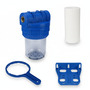 Wasser Filtergeh�use 5 3-teilig 1/2 IG Messing Vorfilter Garten + Sediment