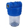Wasser Filtergeh�use 5 3-teilig 1/2 IG Messing Vorfilter Garten + Wickelfilter