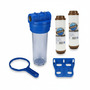 Wasser Filtergeh�use 10 3-teilig 3/4 IG Messing Vorfilter Pool + 2x Eisenfilter