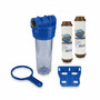 Wasser Filtergeh�use 10 3-teilig 1 IG Messing Vorfilter Brunnen + 2x Eisenfilter