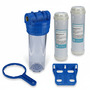 Brunnen Wasser Filter 10 Geh�use mit 1/2 IG Garten Pool mit 2x Eisenfilter