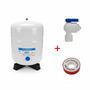 Wassertank Osmose aus Stahl 2,2 Gallonen ca. 8 Ltr. brutto - Vorratsbeh�lter + Tankhahn + Teflonband