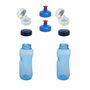 2x 0,5L Kavodrink Wasserflasche Trinkflasche + 2x FlipTop + 2x Push-Pull