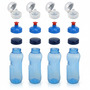 4x 0,5L Kavodrink Wasserflasche Trinkflasche + 4x FlipTop + 4x Push-Pull