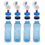 4x 0,75L Kavodrink Wasserflasche Trinkflasche + 4x FlipTop + 4x Push-Pull