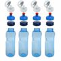 4x 0,75L Kavodrink Wasserflasche Trinkflasche + 4x FlipTop + 4x Push-Pull