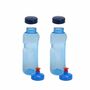 2x Kavodrink Tritan 0,75 L Wasserflasche (BPA frei) + 2x Trinkdeckel Push-Pull mit Trinknippel Flasche Sport