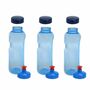 3x Kavodrink Tritan 0,75 L Wasserflasche (BPA frei) + 3x Trinkdeckel Push-Pull mit Trinknippel Flasche Sport