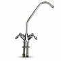 Umkehrosmose Doppelwasserhahn 2-Wege-Hahn verchromt mit Keramikventil f�r 1/4 Schl�uche
