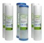 TWaLa 10 Filter Set 6-teilig f�r 1 Jahr Trinkwasser Filter f�r RO Umkehrosmose, Brunnenwasser, Wasserfilter