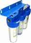 TWaLa 3-Stufen Wasserfiltergeh�use Hauswasserwerk mit Messing 3/4? Anschluss inkl. Filterpatronen