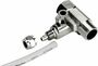 TWaLa Eckventil T-Verteiler aus Edelstahl 3/8 AG x 3/8IG x 1/4 Schlauch