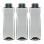 3x Kavodrink Premium Trinkflasche Wasserflasche Schwarz 0,8 L