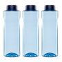 3x Kavodrink Premium Trinkflasche Wasserflasche Blau 0,8 L