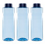 3x Kavodrink Premium Trinkflasche Wasserflasche Blau 0,8 L
