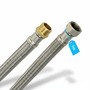 Zulaufschlauch Verl�ngerung mit Edelstahlumflechtung 3/4 AG x 3/4 IG - Waschmaschinenschlauch Sp�lmaschinenschlauch Flexschlauch Panzerschlauch Schlauch (1m lang)