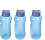 3x Kavodrink Trinkflasche aus Tritan 0,5 Liter, ohne Weichmacher & BPA enth�lt neue blaue Deckel mit integrierter Dichtung auslaufsicher