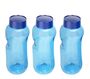 3x Kavodrink Trinkflasche aus Tritan 0,5 Liter, ohne Weichmacher & BPA enth�lt neue blaue Deckel mit integrierter Dichtung auslaufsicher