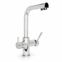 3-Wege-Hahn Wasserhahn Chrom-Optik Premium Design Umkehrosmose