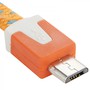 3m USB Daten und Ladekabel Orange f�r alle Smartphone und Tablet Micro USB