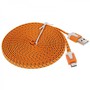 3m USB Daten und Ladekabel Orange f�r alle Smartphone und Tablet Micro USB