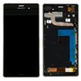 Original Sony Display LCD Komplett Einheit mit Rahmen f�r Xperia Z3 D6603 Silber / Gr�n