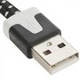 1m USB Daten und Ladekabel Schwarz f�r alle Smartphone und Tablet Micro USB