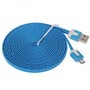 1m USB Daten und Ladekabel Blau f�r alle Smartphone und Tablet Micro USB Zubeh�r