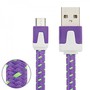 1m USB Daten und Ladekabel Lila f�r alle Smartphone und Tablet Micro USB