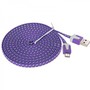 1m USB Daten und Ladekabel Lila f�r alle Smartphone und Tablet Micro USB