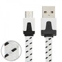 1m USB Daten und Ladekabel Wei� f�r alle Smartphone und Tablet Micro USB