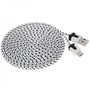 1m USB Daten und Ladekabel Wei� f�r alle Smartphone und Tablet Micro USB