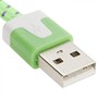 2m USB Daten und Ladekabel Gr�n f�r alle Smartphone und Tablet Micro USB